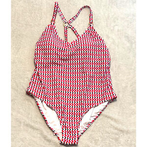NWT Kona Sol Women's Wide Ribbed Ring One‎ Piece Swimsuit size 18 1X